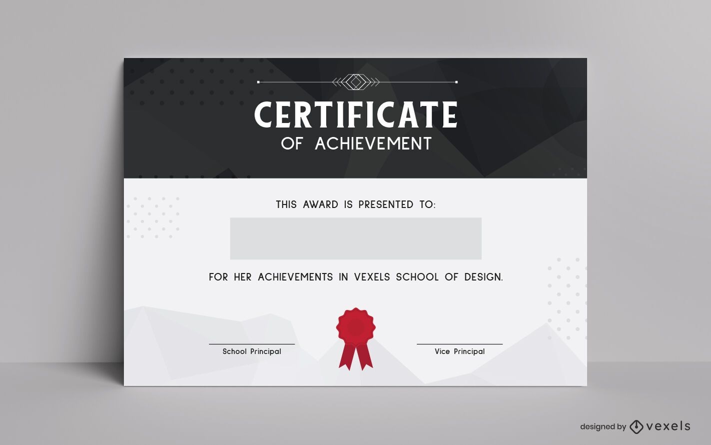 Diseño de plantilla de certificado de logros