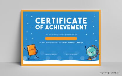 Kids Certificate Template Design Kids Certificate Template Design