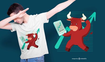 Bull Stock T-Shirt Design