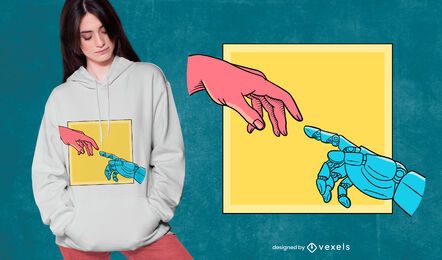 The creation robot t-shirt design The creation robot t-shirt design