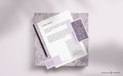 Branding Minimal Stationery Mockup Branding Minimal Stationery Mockup