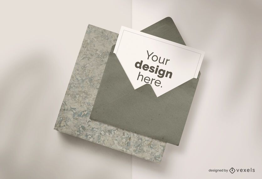 Card envelope mockup composition Card envelope mockup composition