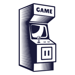 Ilustración de gabinete de arcade Diseño PNG