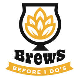Brews antes de eu fazer letras de copo Desenho PNG