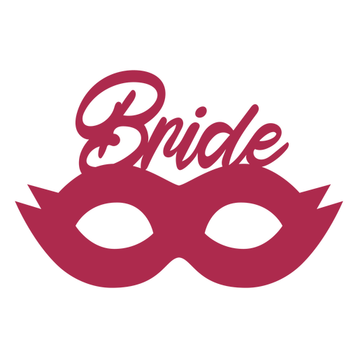 Bride masquerade prop element PNG Design