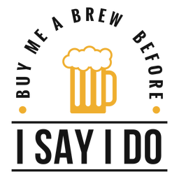 Cómprame una cerveza con letras Diseño PNG