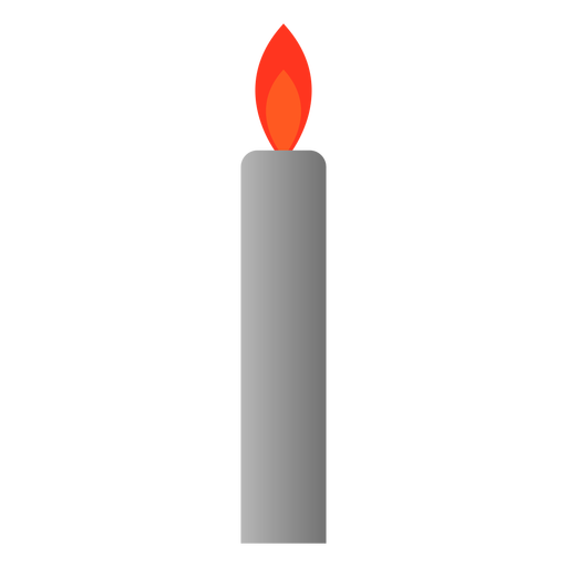 Kerzenlicht-Symbol flach PNG-Design