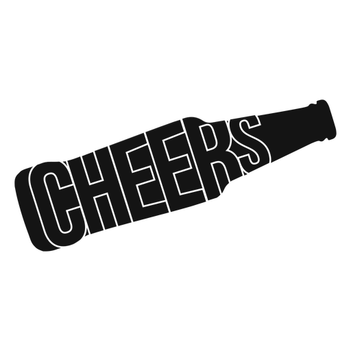 Design de garrafa de brinde Desenho PNG