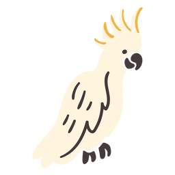 Cockatoo tropical flying bird PNG Design