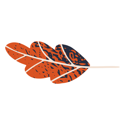 Colorful leaf illustration PNG Design