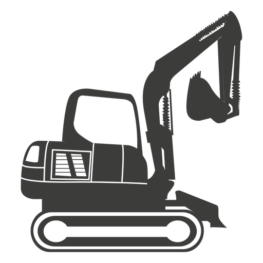 Construction machine excavator PNG Design