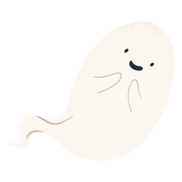Lindo personaje fantasma de halloween Diseño PNG