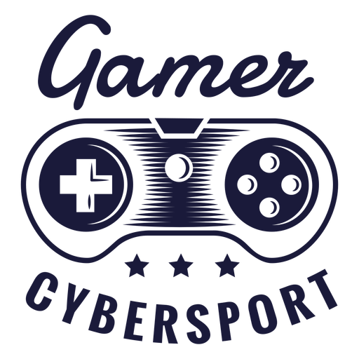 Joystick de insignia de jugador de Cybersport Diseño PNG