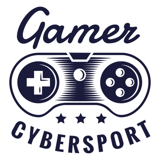 Joystick für Cybersport-Spielerabzeichen PNG-Design