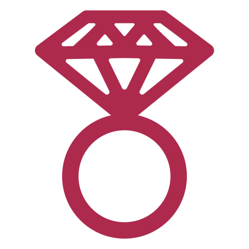 Diamantring Symbol Diamant PNG-Design