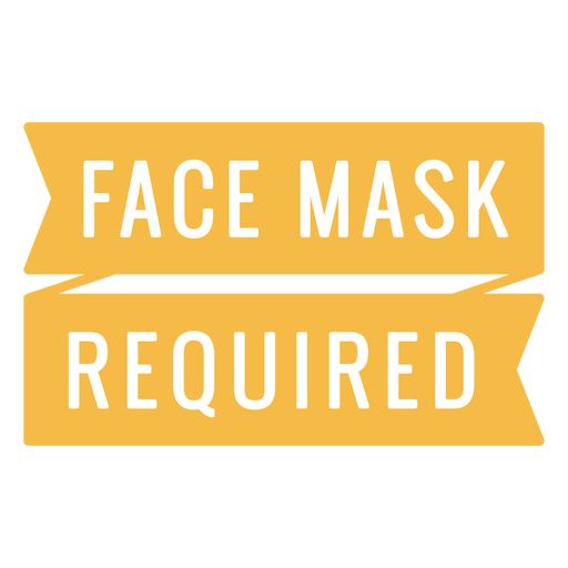 Gesichtsmaske erforderlich Zitat PNG-Design