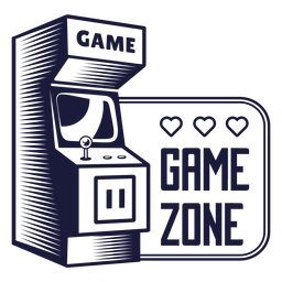 Insignia de zona de juego Diseño PNG