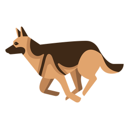 Cão pastor alemão executando desenho geométrico Desenho PNG