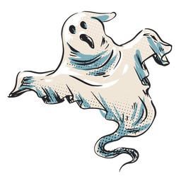 Halloween creepy ghost illustration Transparent PNG