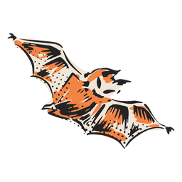 Ilustração de morcego voador de Halloween Desenho PNG