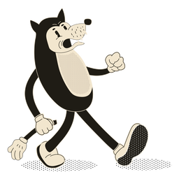 Halloween beängstigender Wolfscharakter PNG-Design