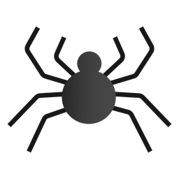 Halloween spider flat design PNG Design