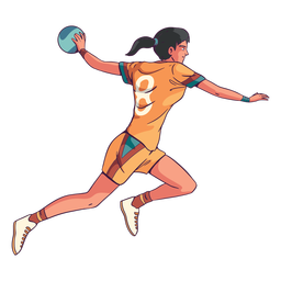 Vetor Png E Svg Transparente De Ilustracao De Esporte De Jogador De Handebol