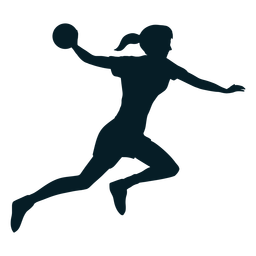 Handball player sport silhouette PNG Design