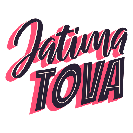 Jatima tova lettering design PNG Design