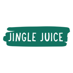 Jingle Saft Weinbeutel Zitat PNG-Design