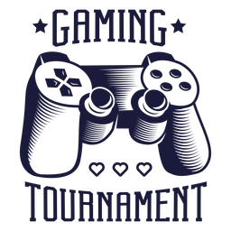 Joystick videogame badge PNG Design