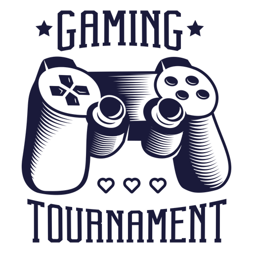 Emblema de videogame joystick