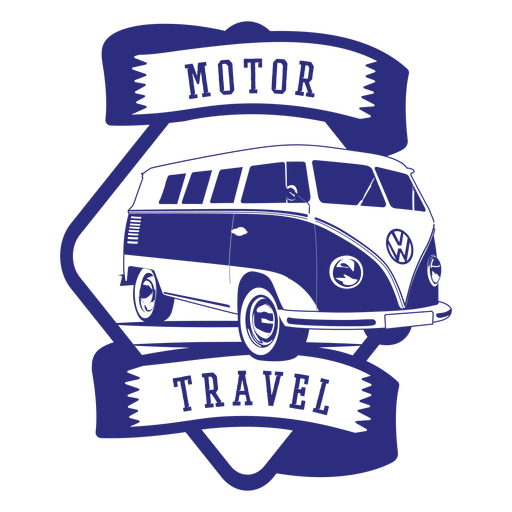 Crachá de viagem Kombi Desenho PNG