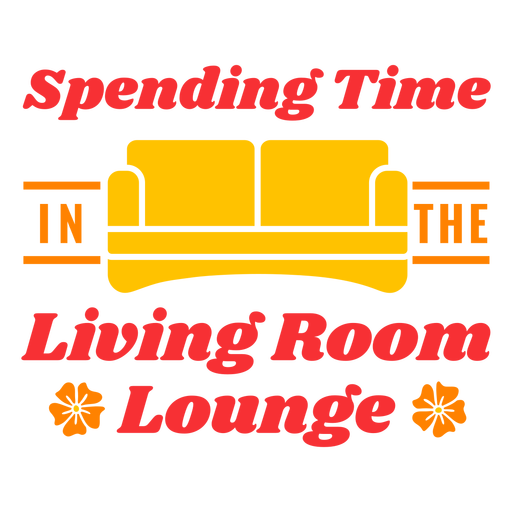 Living room lounge quarantine PNG Design