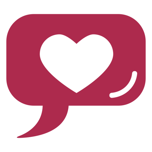 Love bubble icon PNG Design