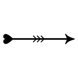 Desenho de coração com flecha amorosa Desenho PNG