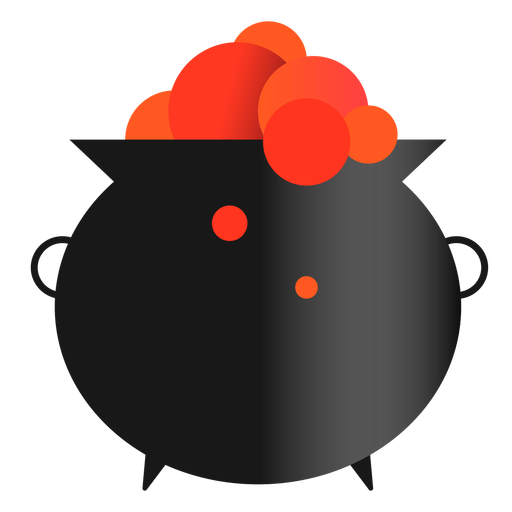 Magical cauldron witchery icon PNG Design