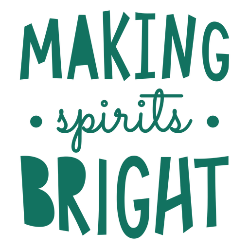 Making spirits bright wine bag lettering