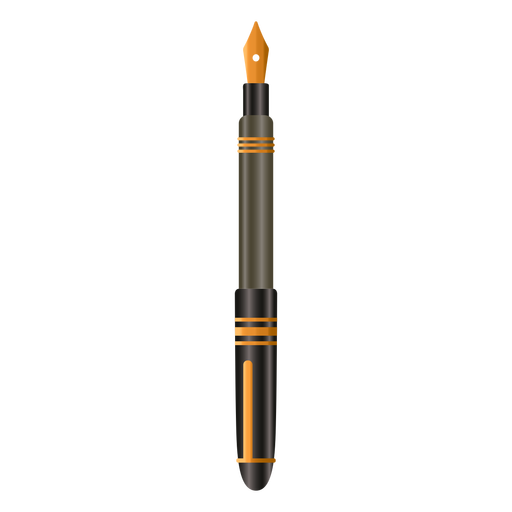 Ilustración de diseño realista de pluma moderna Diseño PNG