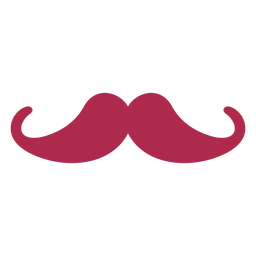 Ícone de bigode simples Desenho PNG