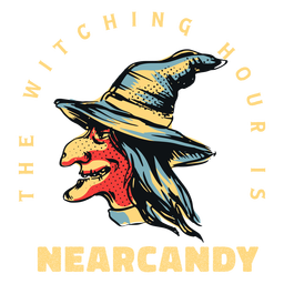 Nearcandy witch badge PNG Design