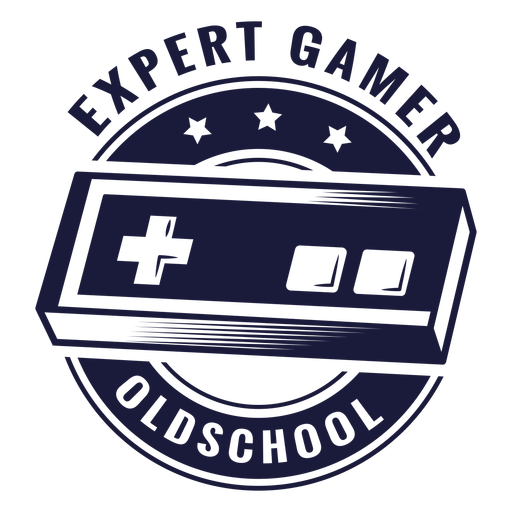 Oldschool gamer illustration PNG Design