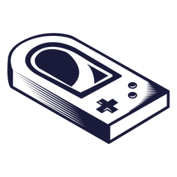 Oldschool gaming console illustration PNG Design