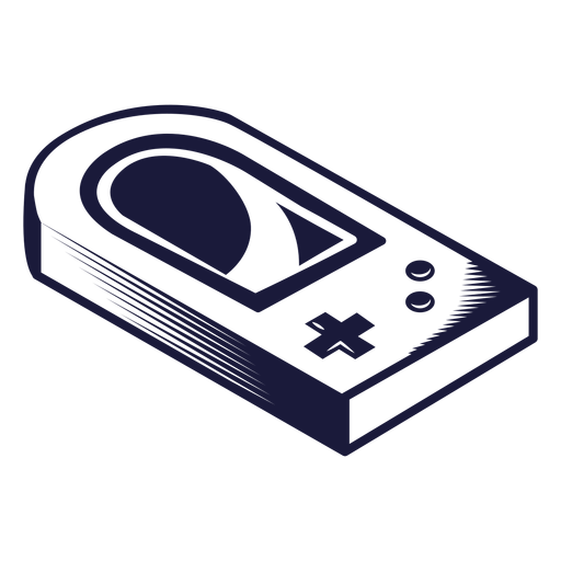 Oldschool gaming console illustration PNG Design