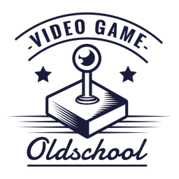 Insignia de joystick para juegos de la vieja escuela Diseño PNG