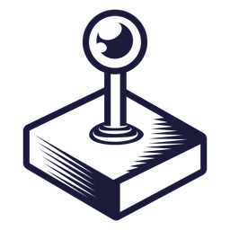 Joystick-Illustration der alten Schule PNG-Design