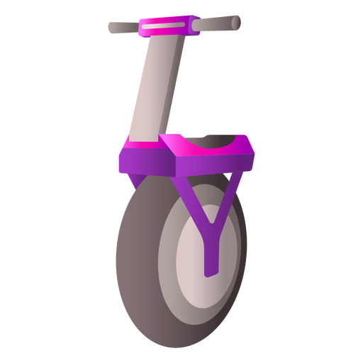 Scooter de equilibrio de una rueda Diseño PNG