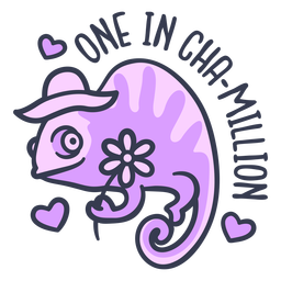 Uno en una cita divertida de chamillion Diseño PNG