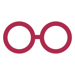 Parte gafas de diseño simple Diseño PNG
