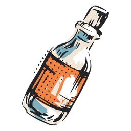 Ilustración de botella de veneno Transparent PNG